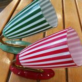 Pair of opaline wall lamps 1960