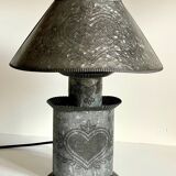 Heart Lamp Zinc Vintage
