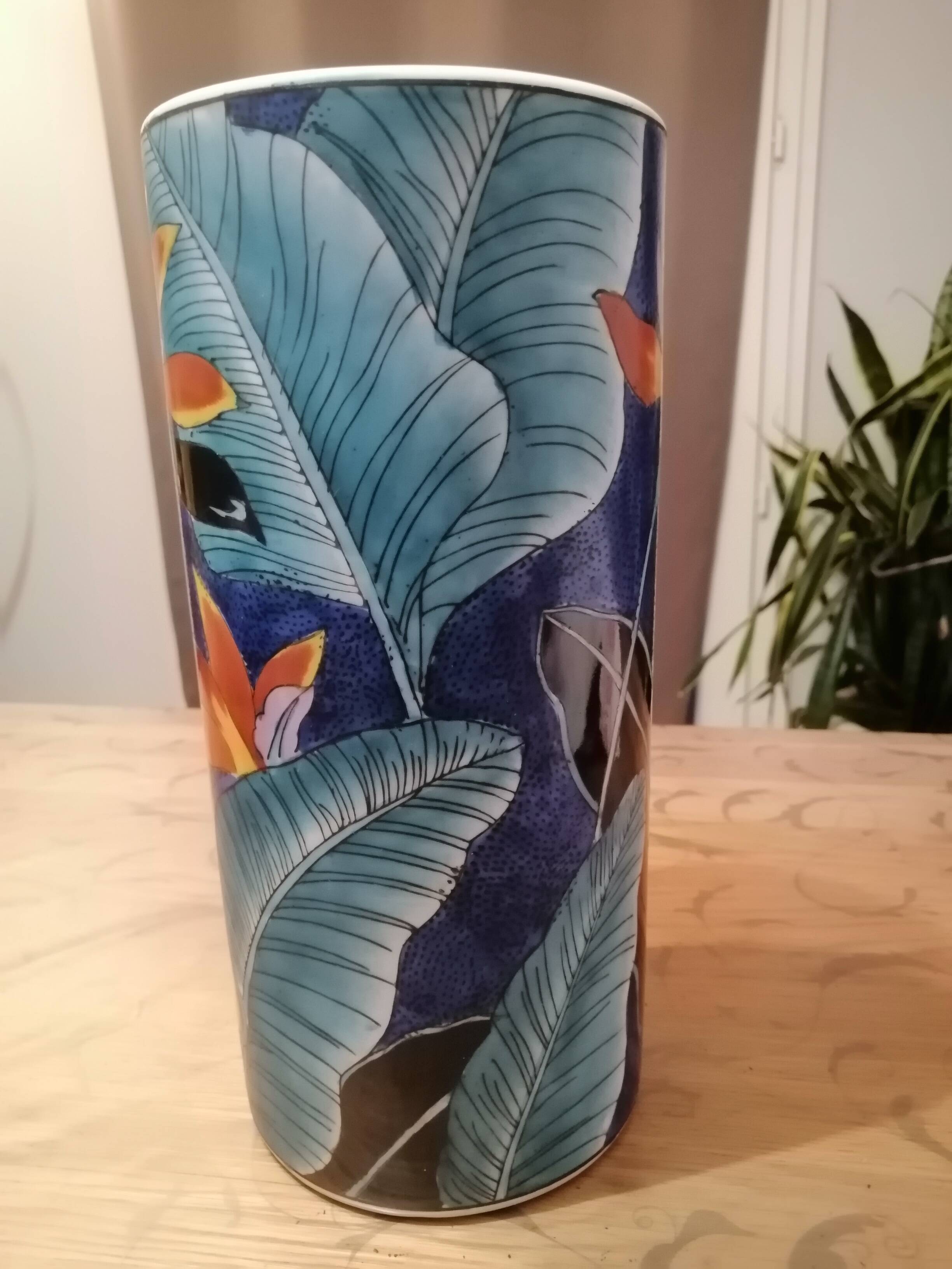 Vase vintage OTOGIRI floral