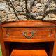 Pair of Louis XV style bedside tables in cherry wood, 1950s/70s.