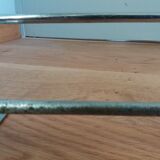 Chromed copper towel rack