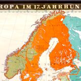 Great map of German geography - Europe 17th century