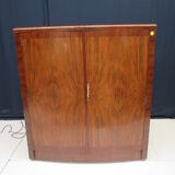 Art deco bar system in walnut