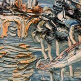 Tableau paysage pont XXe