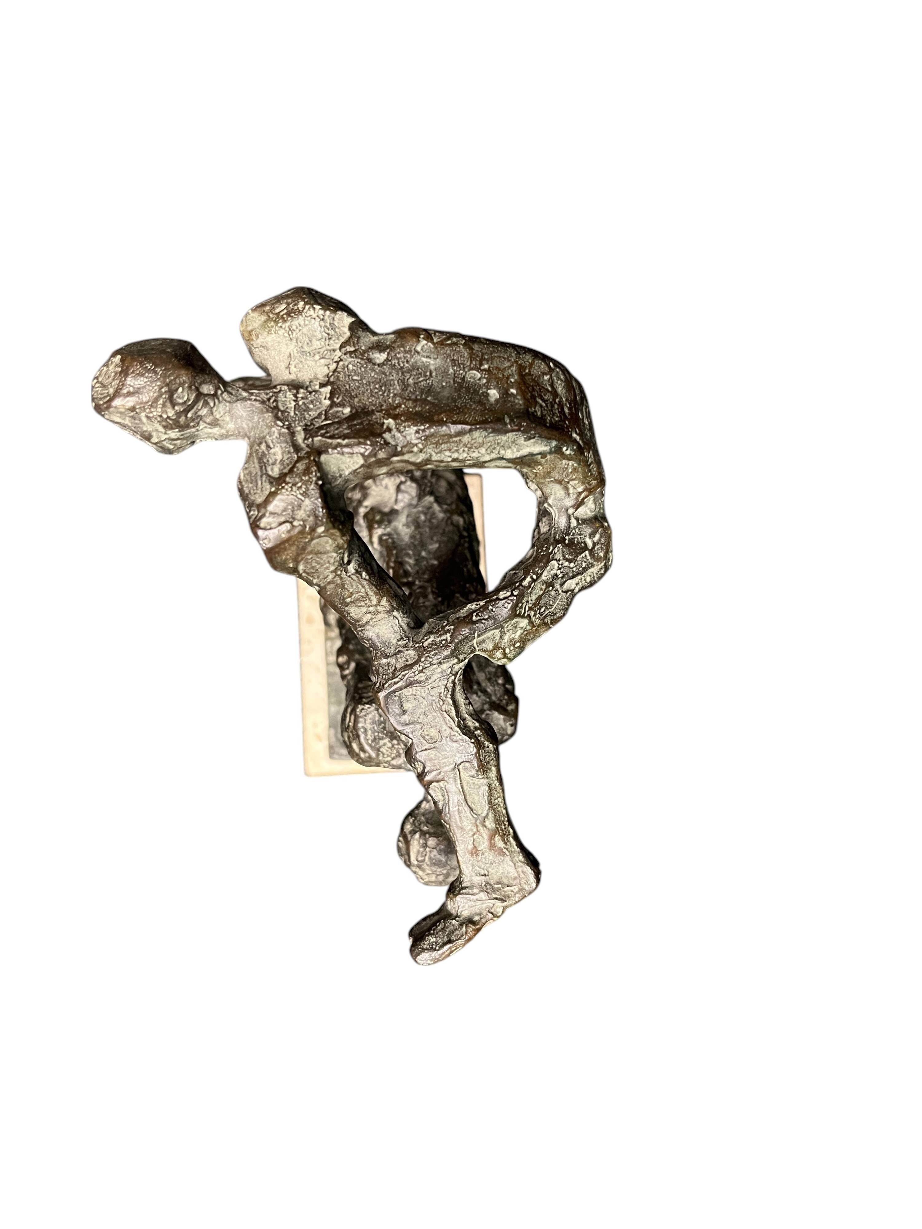 Velilla ubago, bronze sculpture “pídola” signed and numbered, 20th century