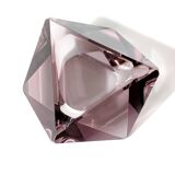 Faceted glass trinket dish, Murano, 1960s, amethyst color