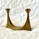 Harjes Brutalist Bronze Candle Holder