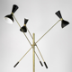 Lampadaire moonlight 3 bras noir