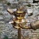 Floor lamp by René Broissand in bronze circa 1970