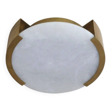Large Melange ceiling light Brass & Natural Alabaster Kelly Wearstler