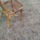 vintage antique rattan armchair
