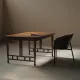 Arts & Crafts table in solid oak, around 1900