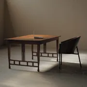 Table Arts & Crafts en chêne massif, vers 1900