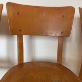 4 camel Thonet bistro chairs