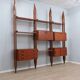 Mid century Italian design teak bookcase 1950s