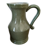 Glazed ceramic pitcher