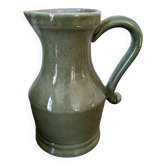 Glazed ceramic pitcher