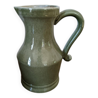 Glazed ceramic pitcher