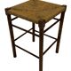 Vintage Wooden Stool With Rope Seat 60s Minimalist