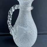 Baccarat, St. Louis - Broc with ice reserve (1) - Art Nouveau - Frosted crystal