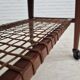 1970s, Danish side table, original very good condition, teak wood, rattan.