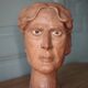 Sculpture signed Doloire, terracotta sculpture, sculpture of a man's head, collection, interior decoration.