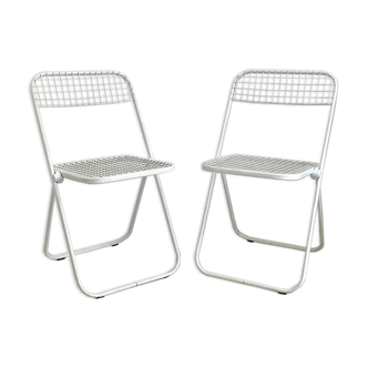 Pair of vintage 70's folding chairs