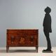 Antique neoclassical commode with 3 drawers, Italy, 18th century.