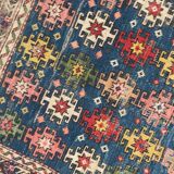 Tapis ancien caucasien Chirwan fait main - 79x119 cm
