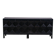 Black oak brutalist sideboard by Jean Batenburg with graphical doors for MI, Belgium