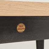 Table bistrot tolix T55 plateau chêne massif