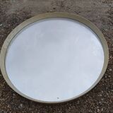 Large round vintage wall mirror diameter: 75 cm