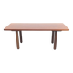 Italian Japandi walnut and ebony Table, 70s