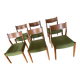 6 chaises en teck massif années 60 de Cees Braakman