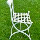 Chaise de jardin Directoire fer forgé XIXé