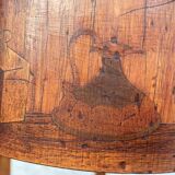 Table Rognon Marquetry Antique