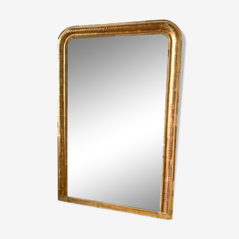 Miroir Louis Philippe ancien doré - 143x96cm