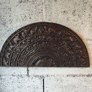Carved wooden fronton mural – Asian craftsmanship