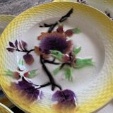 Assiettes à dessert en barbotine