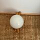 Applique murale rotin et opaline