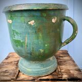 Varnished terracotta jar