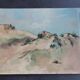 Small oil on canvas "A dune" 40 x 50