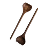 Teak salad servers