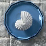 Art Deco Longwy plate in antique earthenware