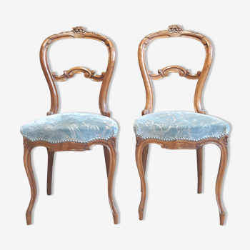 Paire de chaises Louis XV