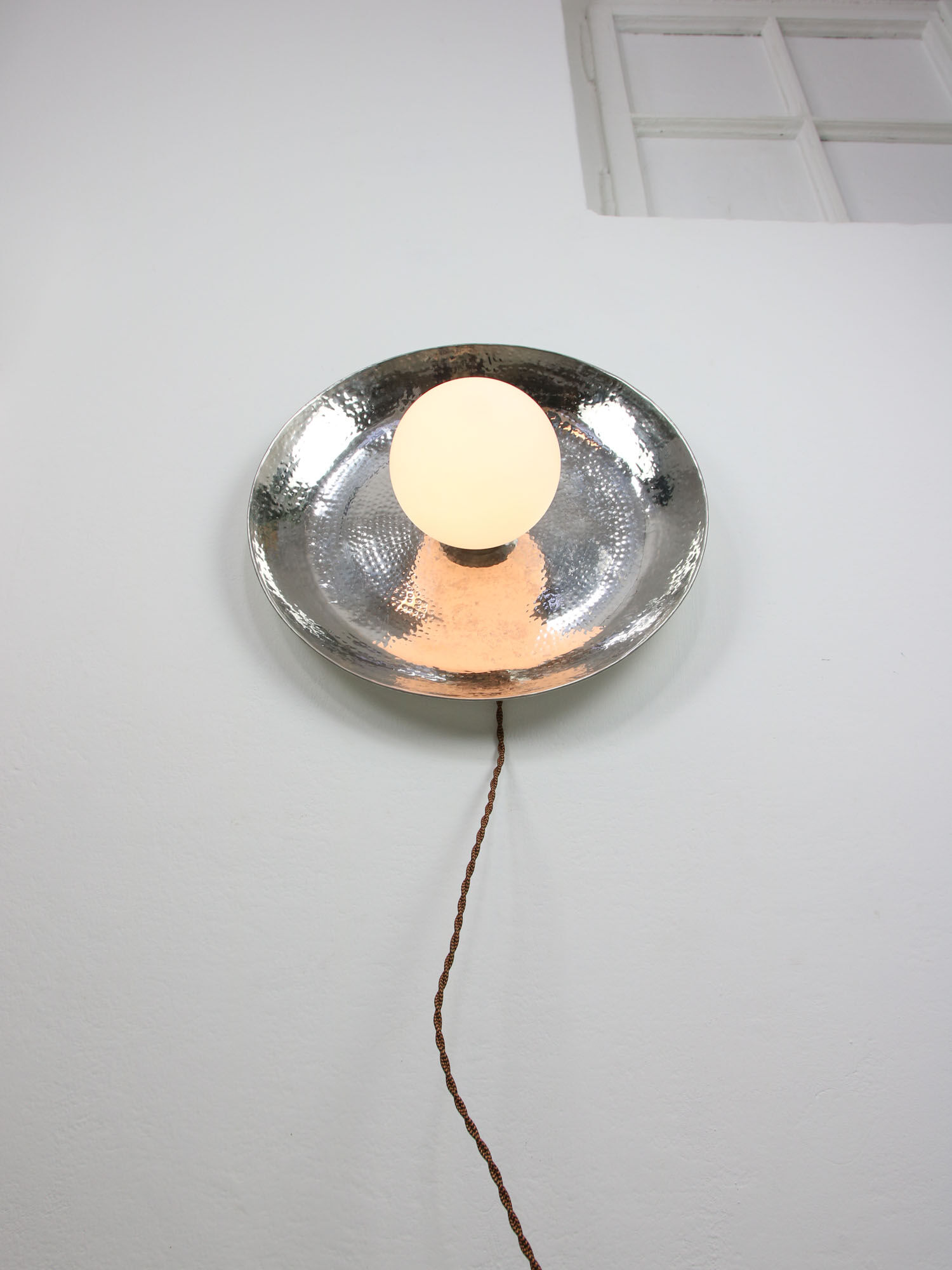 Vintage chrome eye wall lamp, 70s