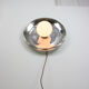 Vintage chrome eye wall lamp, 70s