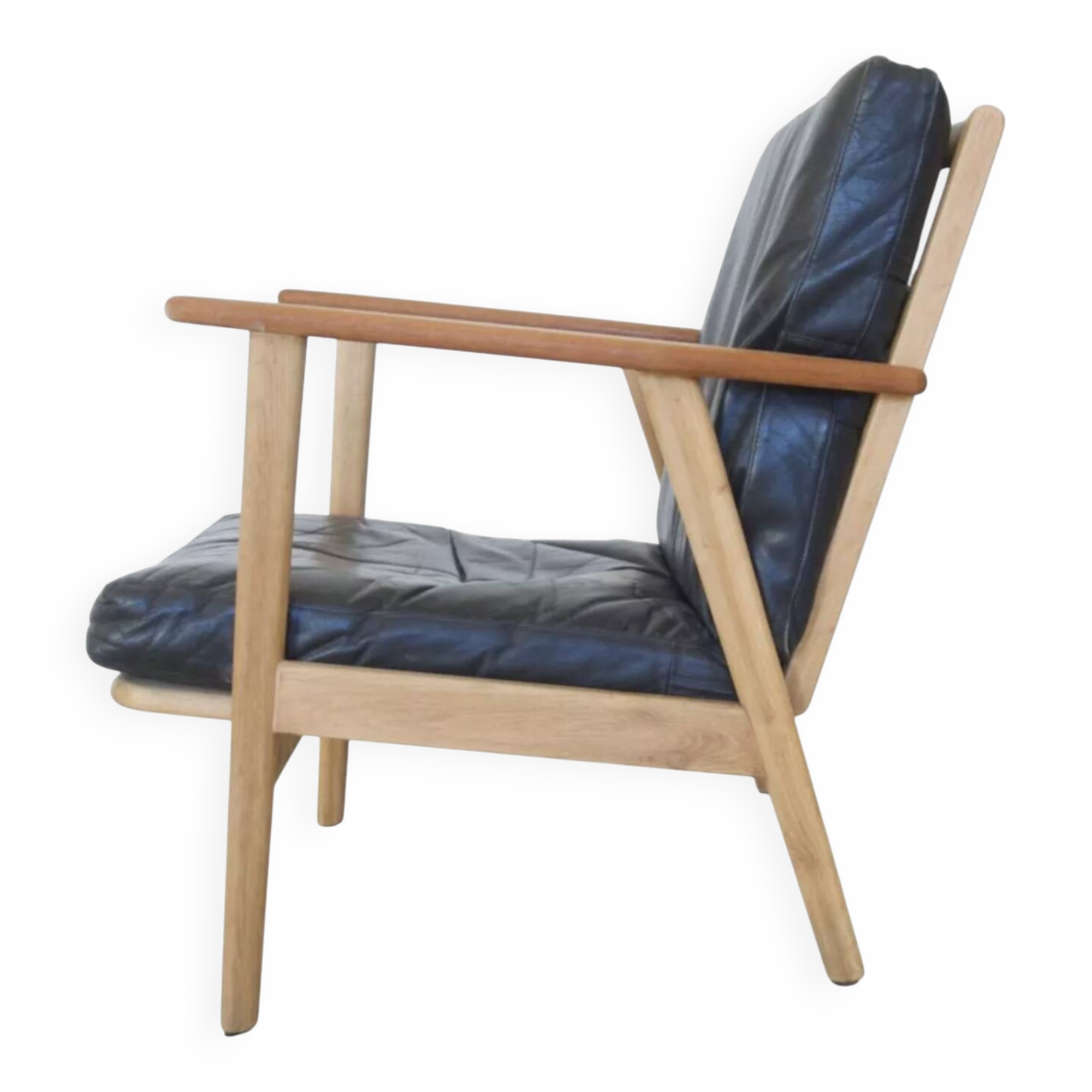 Danish mid-century teak & oak armchair, 1950s