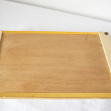 Mirror tray wood and metal