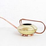 Watering can in brass and copper